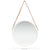 Wall Mirror with Strap 50 cm White