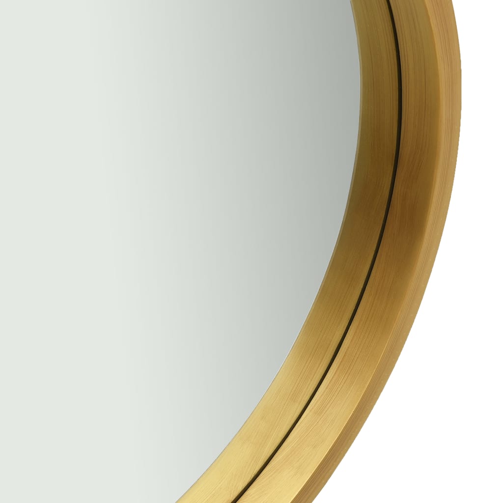 Wall Mirror with Strap 60 cm Gold