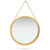 Wall Mirror with Strap 60 cm Gold