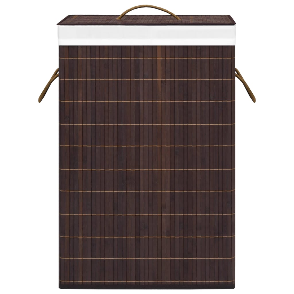 Bamboo Laundry Basket Brown 72 L
