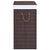 Bamboo Laundry Basket with 2 Sections Brown 100 L