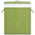 Bamboo Laundry Basket with 2 Sections Green 100 L