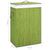 Bamboo Laundry Basket with Single Section Green