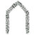 Christmas Garland with Flocked Snow Green 10 m PVC