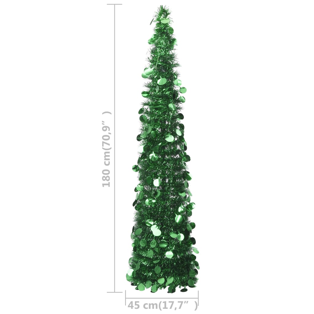 Pop-up Artificial Christmas Tree Green 180 cm PET