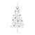 Artificial Pre-lit Christmas Tree with Baubles White 180 cm