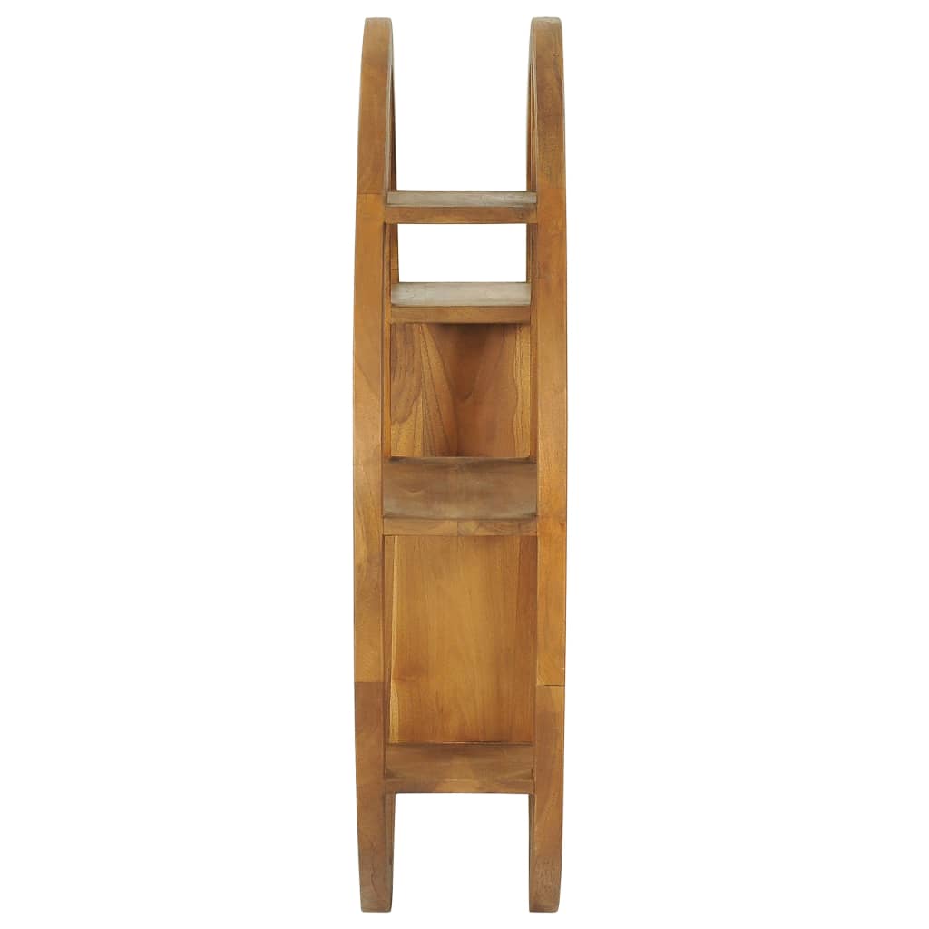 Yin Yang Wall Shelf 80x17.5x80 cm Solid Wood Teak