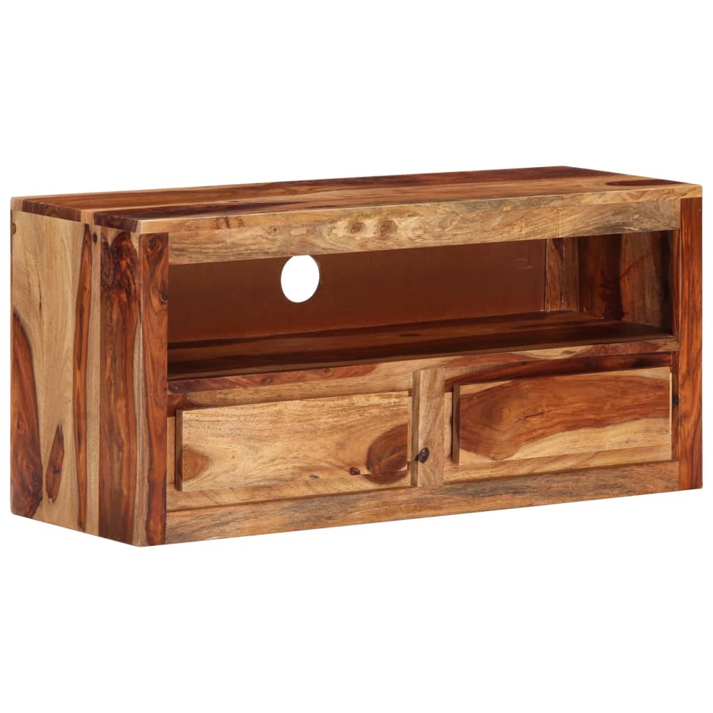 TV Cabinet 88x30x40 cm Solid Sheesham Wood