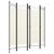 5-Panel Room Divider Cream White 200x180 cm