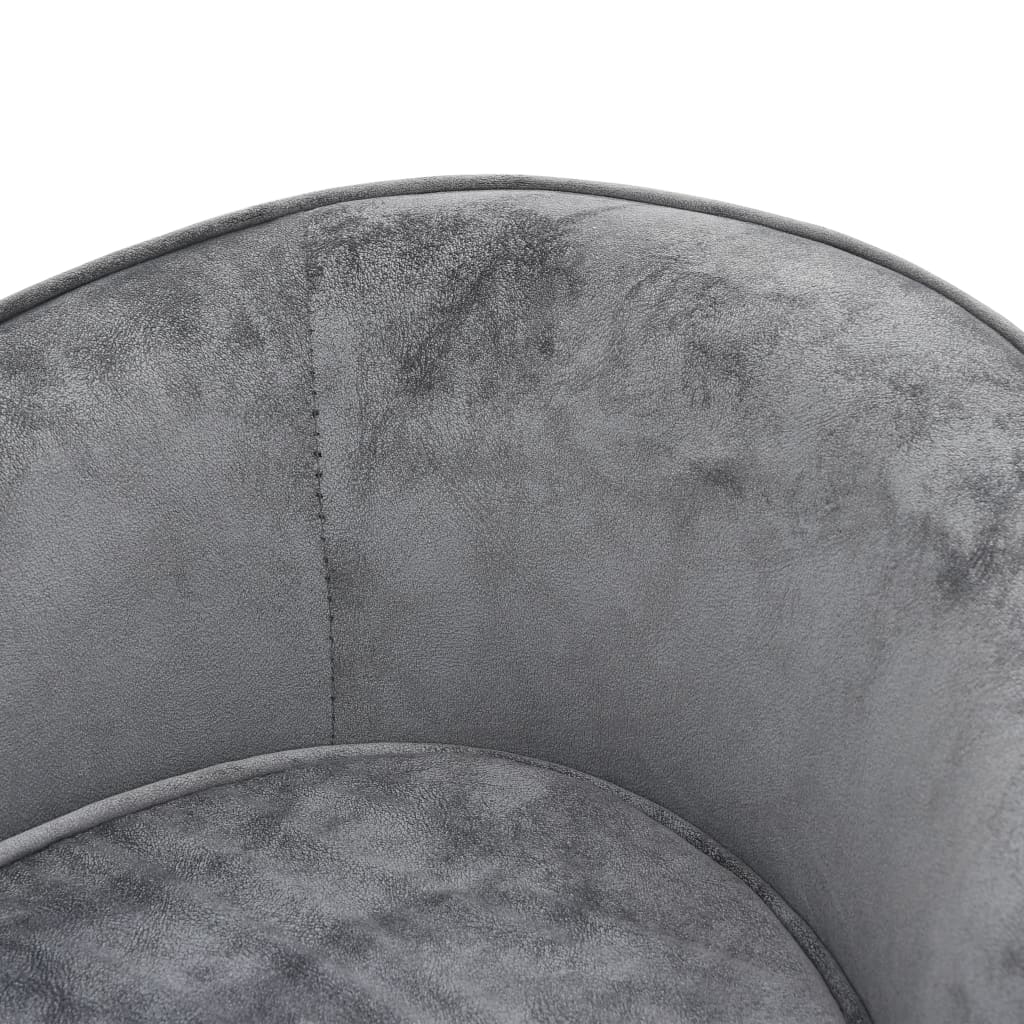 Dog Sofa Grey 69x49x40 cm Plush