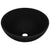 Luxury Bathroom Basin Round Matt Black 32.5x14 cm Ceramic