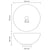 Luxury Bathroom Basin Round Matt Black 32.5x14 cm Ceramic