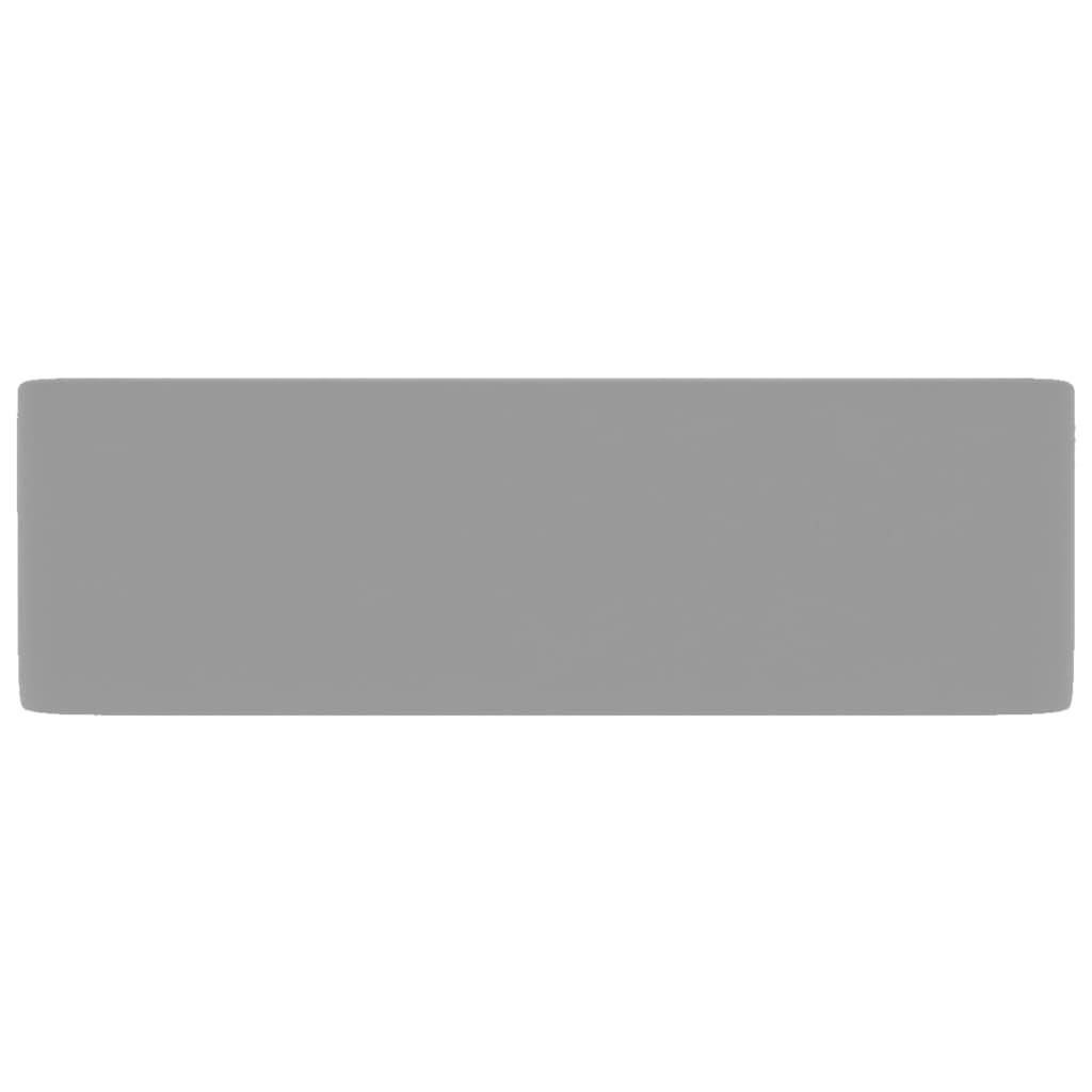 Luxury Wash Basin Matt Light Grey 41x30x12 cm Ceramic