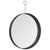 Hanging Mirror with Hook Black 30 cm