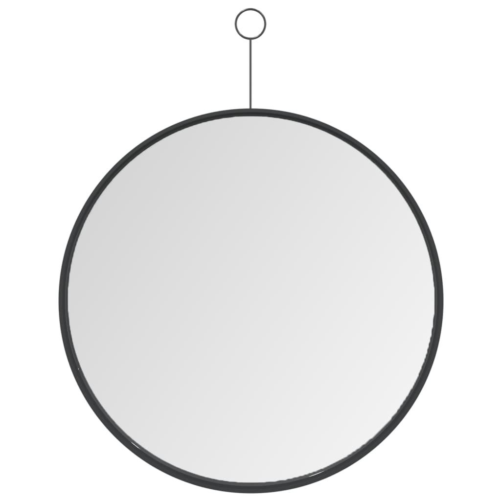 Hanging Mirror with Hook Black 40 cm