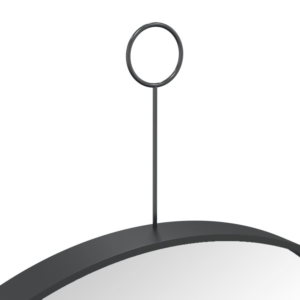 Hanging Mirror with Hook Black 40 cm