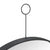 Hanging Mirror with Hook Black 40 cm