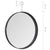 Hanging Mirror with Hook Black 40 cm