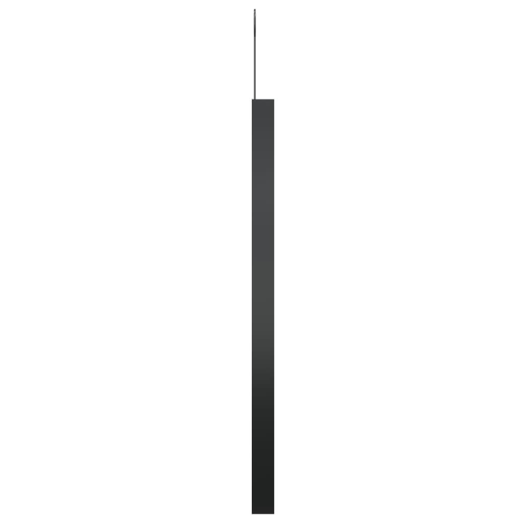 Hanging Mirror with Hook Black 50 cm