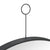 Hanging Mirror with Hook Black 50 cm