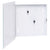 Key Box with Magnetic Board White 35x35x5.5 cm