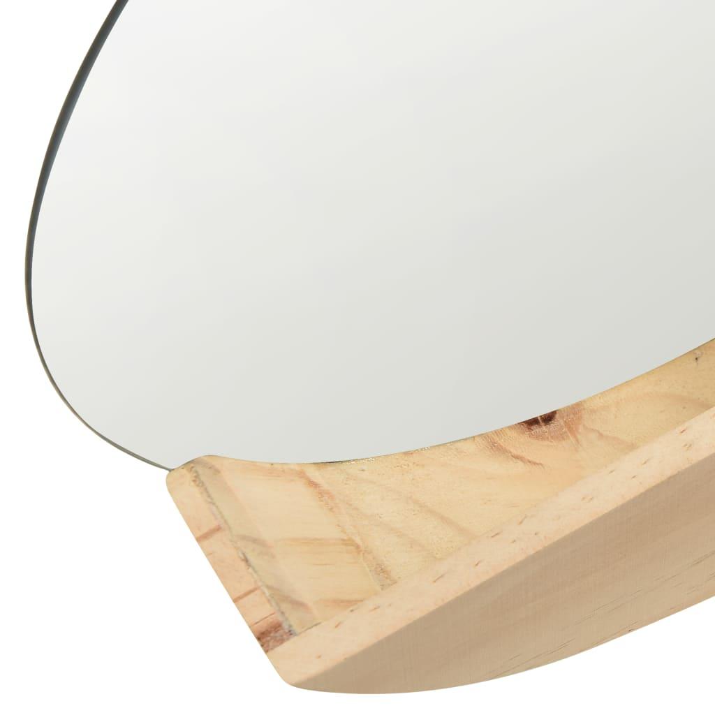 Wall Mirror Solid Pinewood 35 cm