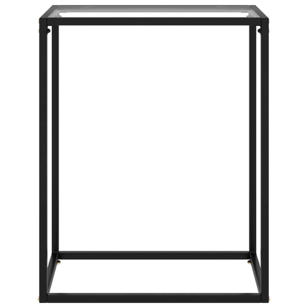 Console Table Transparent 60x35x75 cm Tempered Glass
