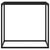 Console Table Black 80x35x75 cm Tempered Glass