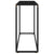 Console Table Black 100x35x75 cm Tempered Glass