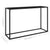 Console Table Black 120x35x75 cm Tempered Glass