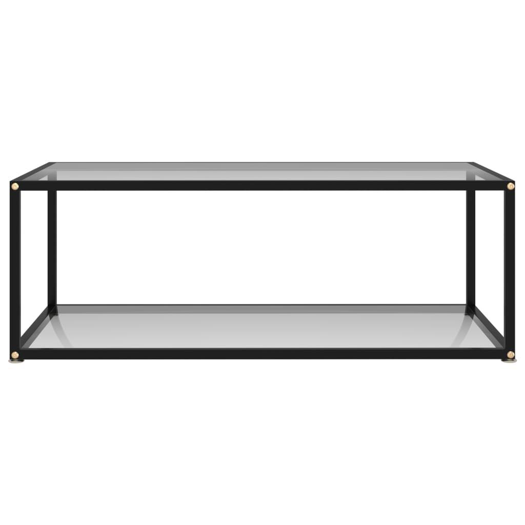 Coffee Table Transparent 100x50x35 cm Tempered Glass