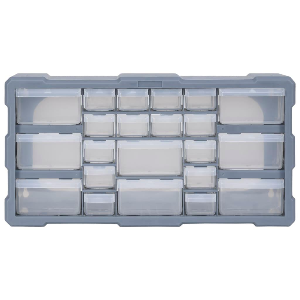 Multi-drawer Organiser with 22 Drawers 49x16x25.5 cm