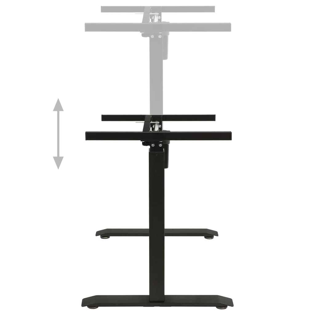 Electric Motorised Standing Desk Frame Height Adjustable Black