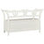 Storage Bench 126 cm White Solid Fir Wood