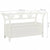 Storage Bench 126 cm White Solid Fir Wood