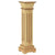 Classic Square Pillar Plant Stand Light Wood 17x17x66 cm MDF