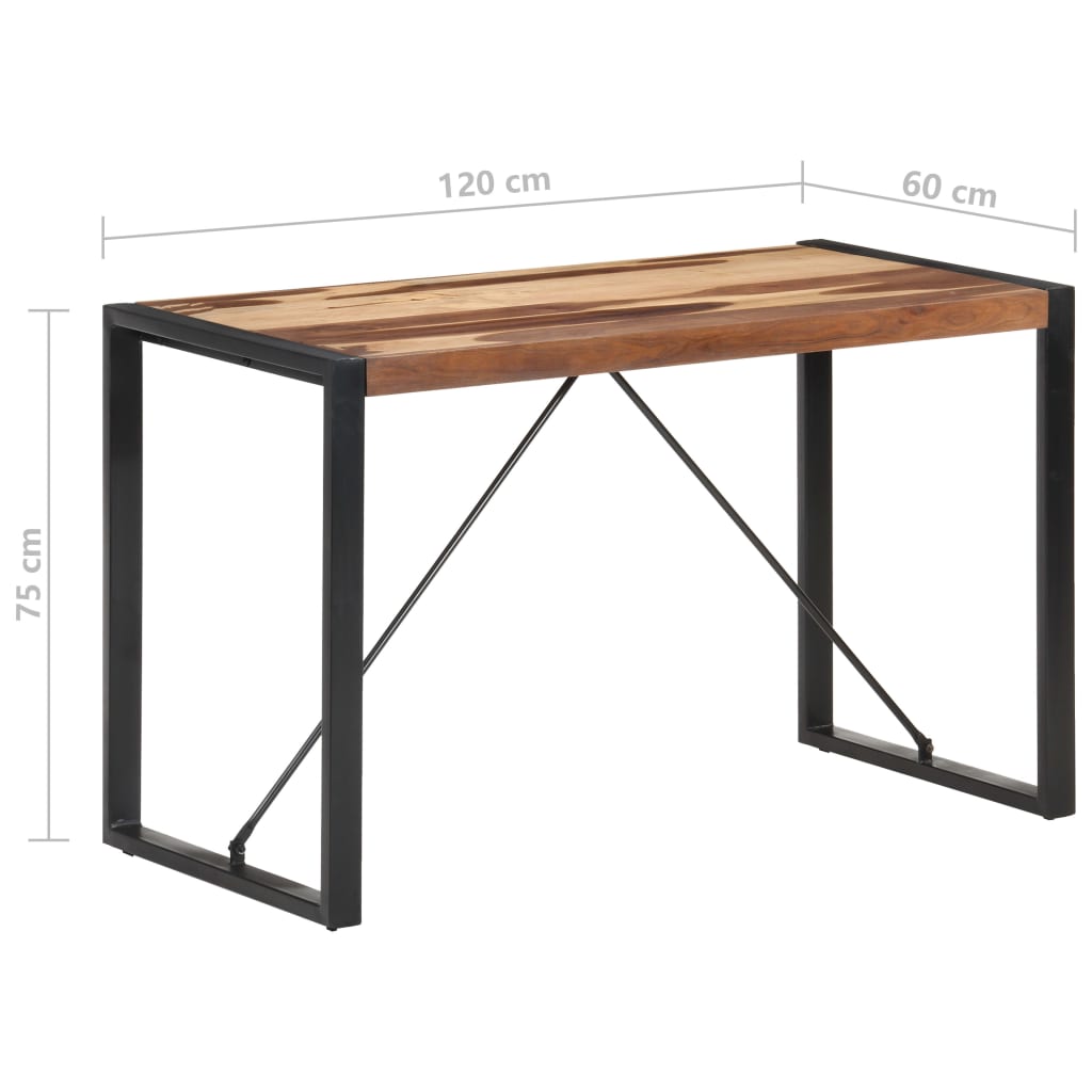 Dining Table 120x60x75 cm Solid Wood