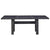Garden Dining Table Black 200x100x74 cm Glass and Poly Rattan