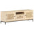 TV Cabinet 120x30x40 cm Solid Mango Wood and Natural Cane