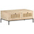 Coffee Table 90x50x37 cm Solid Mango Wood and Natural Cane
