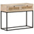 Console Table 100x35x76 cm Solid Mango Wood and Natural Cane