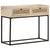 Console Table 100x35x76 cm Solid Mango Wood and Natural Cane