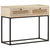 Console Table 100x35x76 cm Solid Mango Wood and Natural Cane
