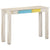 Console Table White 115x35x77 cm Rough Mango Wood