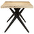 Dining Table 200x90x76 cm Rough Mango Wood