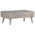 Coffee Table Grey 100x60x40 cm Solid Rough Mango Wood