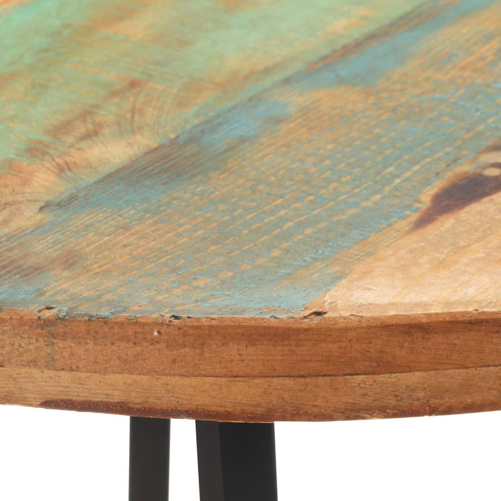 Dining Table 80 cm Solid Reclaimed Wood