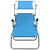 Sun Lounger with Canopy Steel Blue