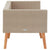 2-Seater Garden Sofa with Cushions Poly Rattan Beige