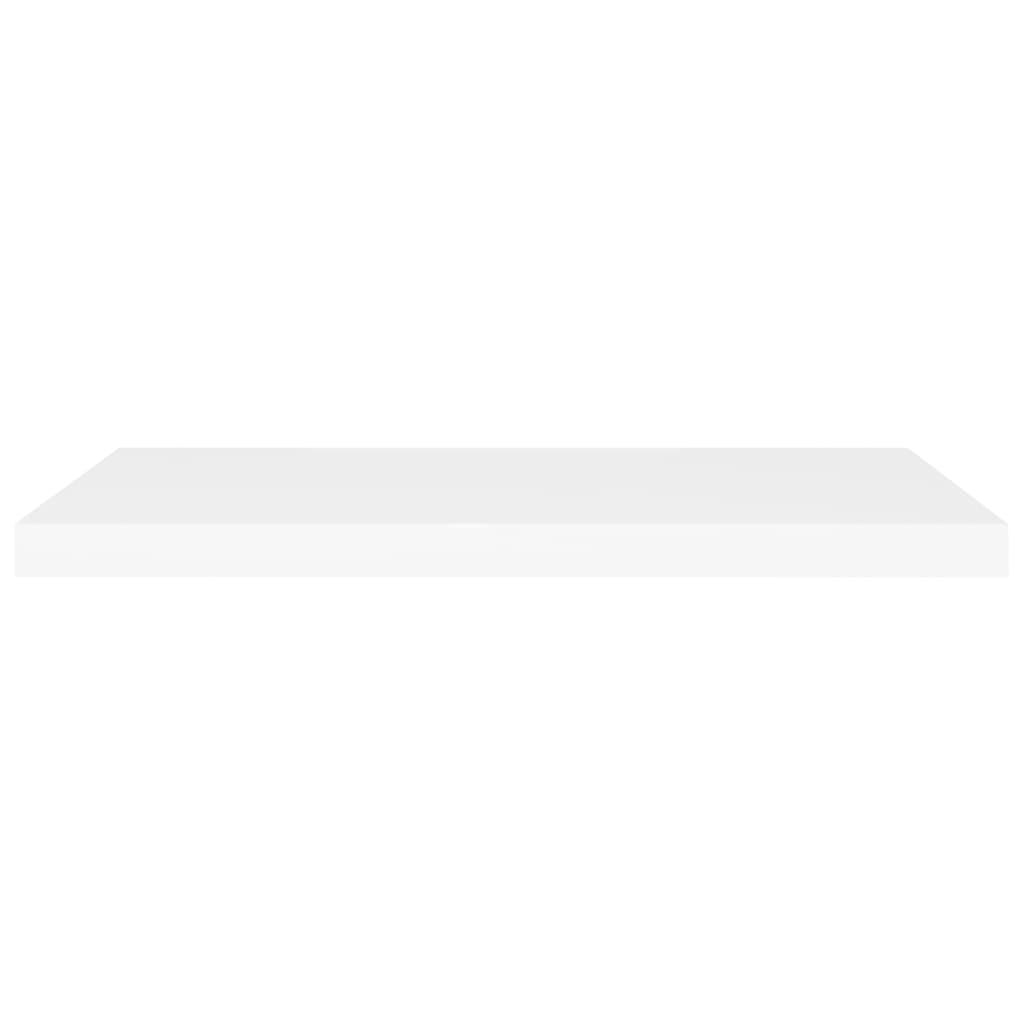 Floating Wall Shelf White 80x23.5x3.8 cm MDF